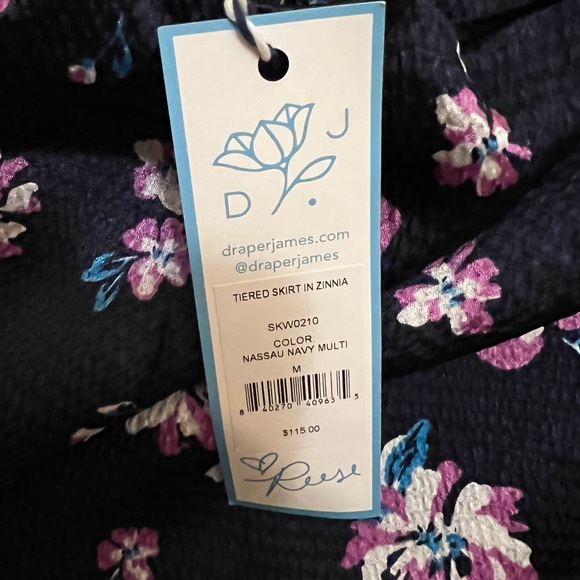NWT Draper James Tiered Skirt in Zinnia - Picture 3 of 3